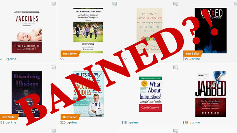 Amazon Censorship Of Vaccine Books